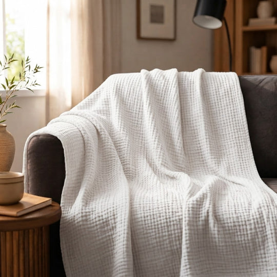 Lunoa - Couverture Mousseline Ultra Douce