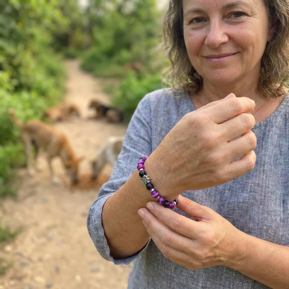 Bracelet Sans Collier - Violet Majestic